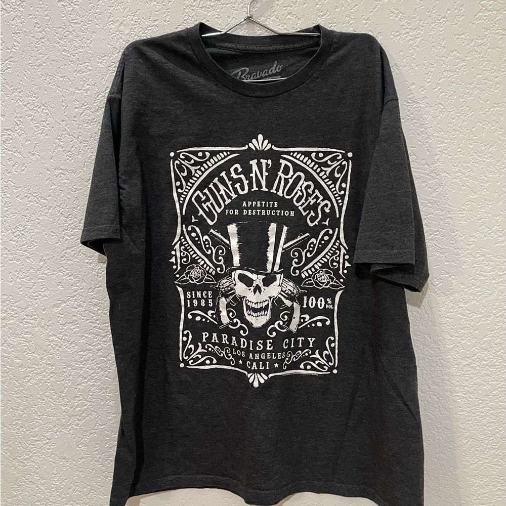 Guns N’ Roses Appetite For Destruction Men’s T Shirt In Gray Size XL.